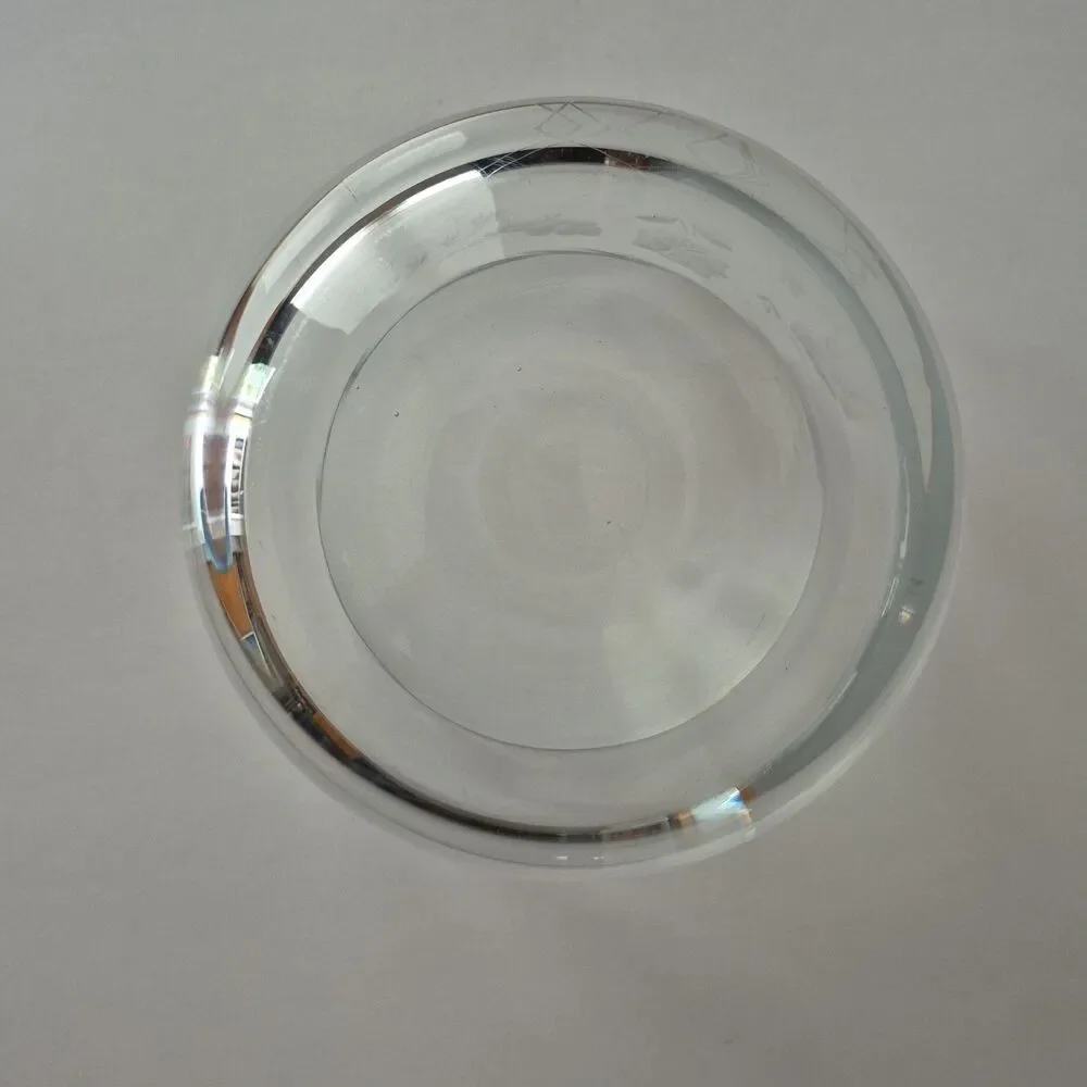 VTG Princess House Heritage Crystal Etched Floral Covered Dishes Bowls Set of 2